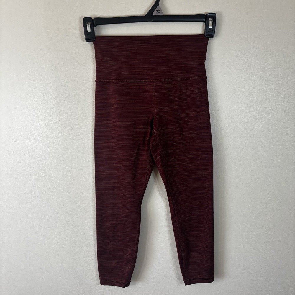 ATHLETA Elation 7/8 Tight Leggings Workout Gym Pants Burgundy Size XSP